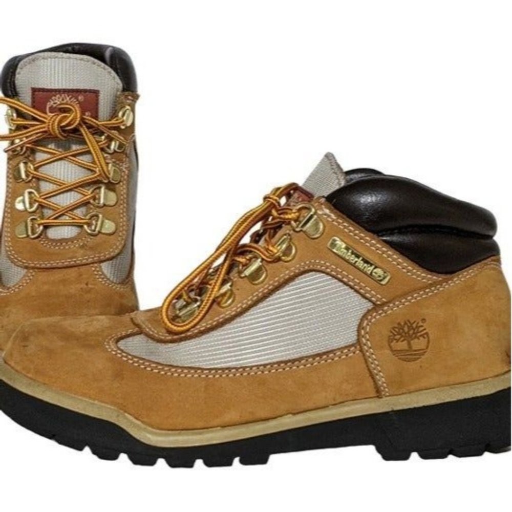 Timberland Field Boot Nubuck Leather Wheat (15945) Boy's 4.5M, Women 6/6.5